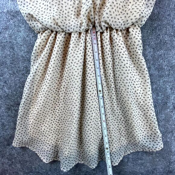 Final Touch Dress Large Beige Sheer Lined Babydoll Retro 90s Y2K Delicate Girly - Picture 6 of 9